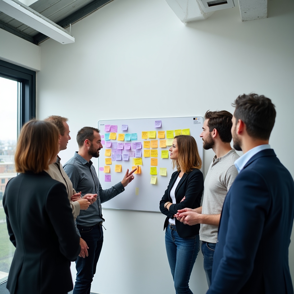 Participants engaged in a decision-making workshop at Caplenorio